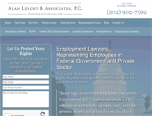 Tablet Screenshot of dcemploymentattorney.com